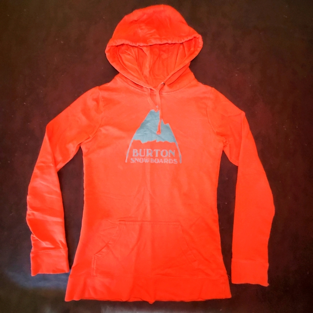 Burton orange hoodie